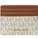 Michael Kors Jet Set Travel Large MK Logo Card Case Holder in Vanilla