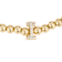 Initial I CZ Beaded Bracelet Set In 14K Gold Over Brass 0.10ctw