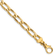 14k Yellow Gold 6.5mm Hand-Polished Fancy Open Link Bracelet