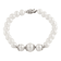 Cultured Freshwater Pearl Bracelet In Sterling Silver 7-9.5mm