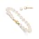 14K Yellow Gold 4-5mm White Freshwater Cultured Pearl Bracelet and
Earring Set