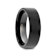 SAN ANTONIO Flat Black Tungsten Carbide Band with Brushed Finish 7mm