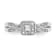 Rhodium Over 14K White Gold First Promise Diamond Promise/Engagement
Ring 0.29ctw