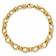 14k Yellow Gold 8mm Polished and Textured Fancy Link Bracelet