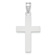 Rhodium Over 14k White Gold Polished Cross Charm