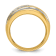 10K Two-tone Yellow Gold with White Rhodium Men's Polished and Milgrain
Diamond Ring 1.01ctw