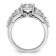Rhodium Over 14K White Gold Lab Grown Diamond VS/SI GH, Cluster Ring 1.028ctw