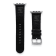 Gametime NHL New York Rangers Black Leather Apple Watch Band (38/40mm
S/M). Watch not included.