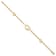 14K Yellow Gold Paperclip Link Heart 7.25-inch Bracelet