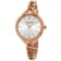 Stuhrling Women's Classic Mother-Of-Pearl Dial Rose Stainless Steel Watch