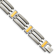 Titanium Brushed and Polished Yellow IP-Plated Bracelet