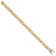 14K Two-tone Gold 8.3mm Hand-polished Rounded Curb Link Bracelet