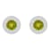 7mm Round Peridot And White Topaz Accent Rhodium Over Sterling Silver
Double Halo Stud Earrings
