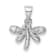 Rhodium Over Sterling Silver Polished Cubic Zirconia Dragonfly
Children's Pendant