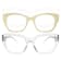 Champagne Glow Weslyn Reader and Eyewear Applique Set +1.25 strength