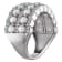 Sterling Silver Lab Created Opal and White Sapphire Ring 1.65ctw