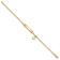 10k Yellow Gold Children's Flat Curb Link ID Bracelet