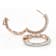 Morganite And White Zircon Hoop Earrings In 18K Rose Gold Over Sterling
Silver 3.34ctw