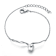 Pear Shape Freshwater Pearl Ribbon Cable Bracelet In Sterling Silver