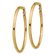 14k Yellow Gold 2 1/16" Polished Round Hoop Earrings