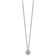 Rhodium Over Sterling Silver with 14K Accent and Diamond 18-inch Necklace