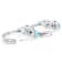 Multi-Stone Blue Drop Earrings In Platinum Over Sterling Silver 3.92ctw