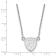 Rhodium Over Sterling Silver NHL LogoArt Florida Panthers Small Pendant Necklace