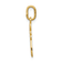 14k Yellow Gold Diamond-Cut and Polished Small Cross Pendant