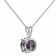 Multi-color Cubic Zirconia 14k White Gold Pendant With Chain 2.00ctw