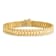 14K Yellow Gold Men's Satin and Polished 8-inch Link Bracelet