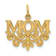14K Yellow Gold MOM Charm
