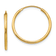 14K Yellow Gold Endless Hoop Earrings