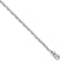 Rhodium Over 14k White Gold 2.75mm Hand-polished Fancy Link Bracelet