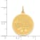 14K Yellow Gold Merry Christmas Disc Charm Pendant