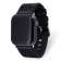 Gametime MLB Milwaukee Brewers Black Leather Apple Watch Band (42/44mm
M/L). Watch not included.