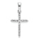 Rhodium Over 14k White Gold Diamond Cross Pendant