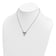 Rhodium Over Sterling Silver Blue Crystal Starfish Beach 16 Inch with 2
Inch Necklace