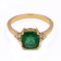 2.18 Ctw Emerald With 0.12 Ctw White Diamond Ring in 14K YG