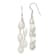 Sterling Silver Polished Freshwater Cultured Pearl 2-Strand Dangle Earrings