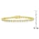 CZ Tennis Bracelet In 14K Gold Over Sterling Silver