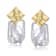 Freshwater Pearl Pear Shape Drop Earrings In 14K Gold Over Sterling Silver