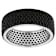Black Spinel Pave Band Ring In Sterling Silver 2.95ctw