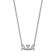 Rhodium Over Sterling Silver LogoArt Alpha Sigma Alpha Medium Pendant Necklace