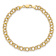 10k Yellow Gold 6mm Double Link Charm Bracelet