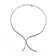 CZ Double-Row Tennis Necklace In Sterling Silver