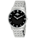 Oniss Men's Rustic Black Dial, Stainless Steel Bracelet Watch