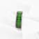 MATLAL Beveled Black Ceramic Ring with Emerald Green Carbon Fiber Inlay 8mm