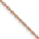 14k Rose Gold 0.7mm Solid Cable 24 Inch Chain