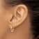 14K Yellow Gold 15mm x 2mm  Polished Lightweight Tube Hoop Earrings