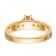 14K Yellow Gold AA Quality Engagement Ring 0.09ctw